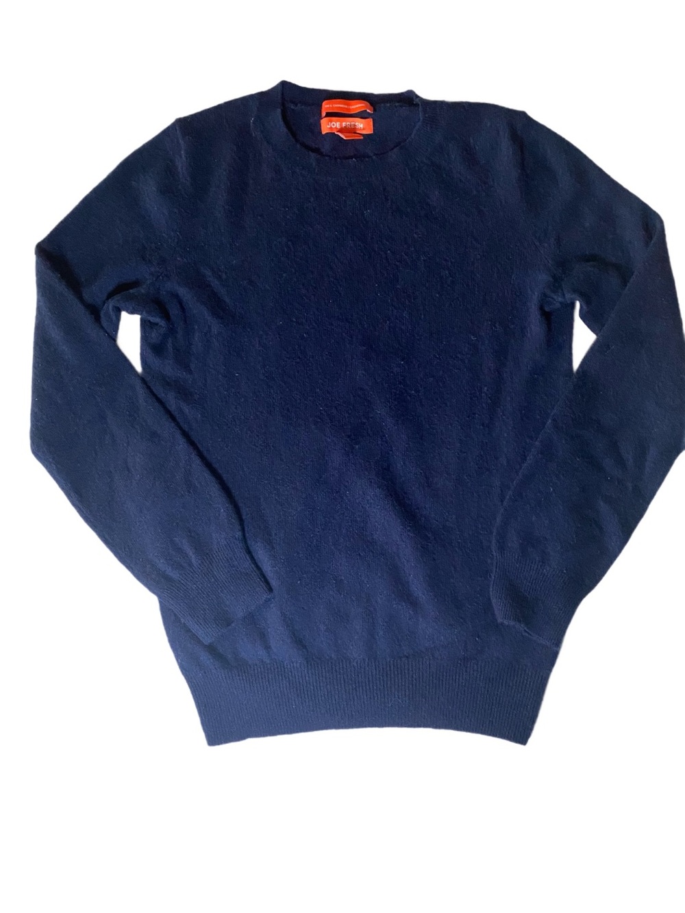 Joe Fresh Cashmere Navy Blue Crewneck Sweater Women S